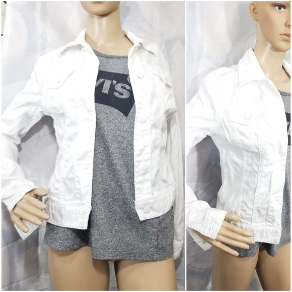 J brand white denim jacket ONE OF A KIND - Picture 6 of 10